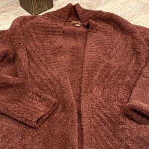 Barefoot Dreams Rich Brown Women's Cardigan~ gorgeous!